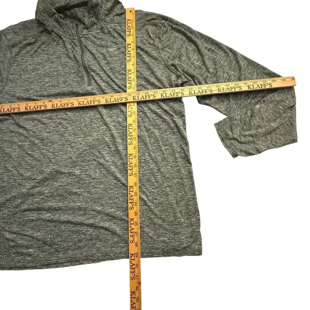 Nike Dri-FIT Men's Heathered Gray 1/4 Zip Long Sleeve Running Pullover XXL
